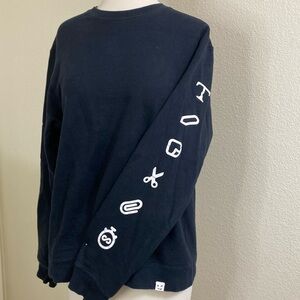 Snapchat Snap, Inc‎ Cotton Black crew neck sweater Medium